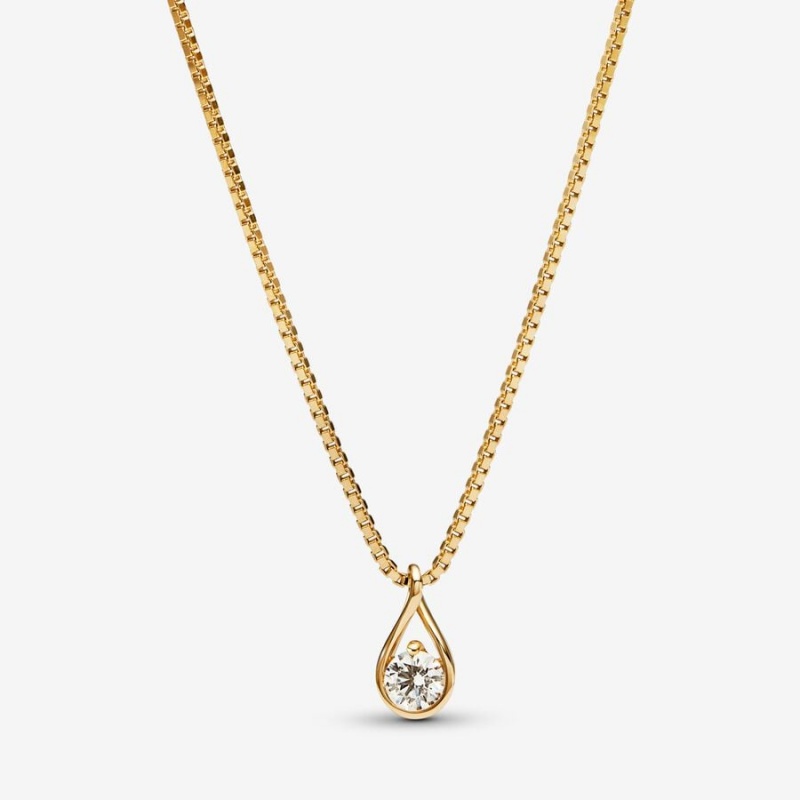 Pandora Halsketten- Und Ohrring-sets Gold | DHI-085732