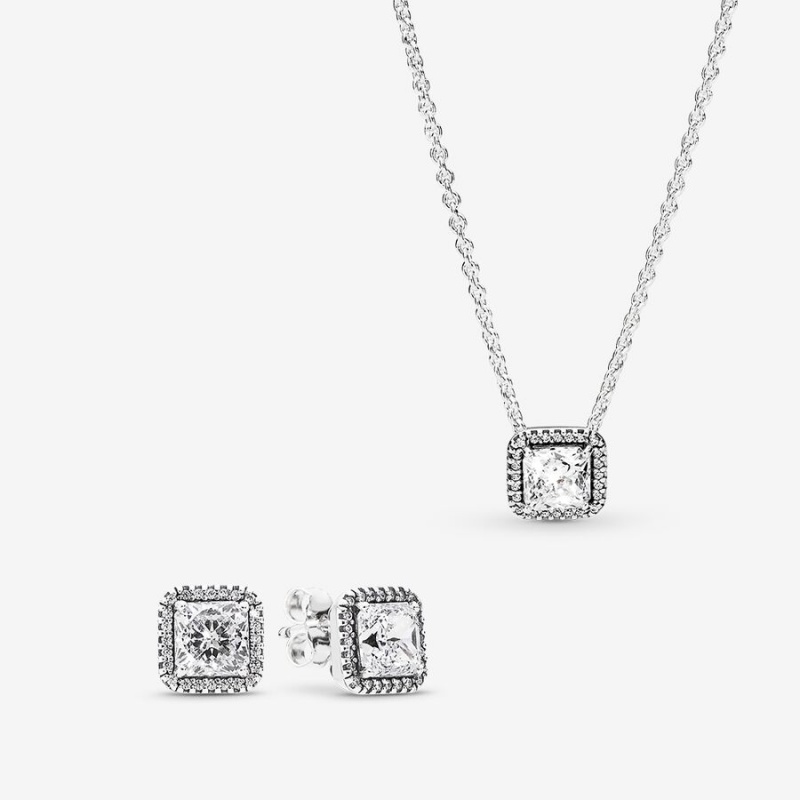 Pandora Halsketten- Und Ohrring-sets Silber | GNO-162975
