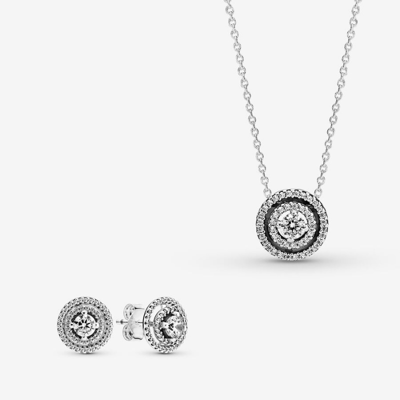 Pandora Halsketten- Und Ohrring-sets Silber | AGZ-085794