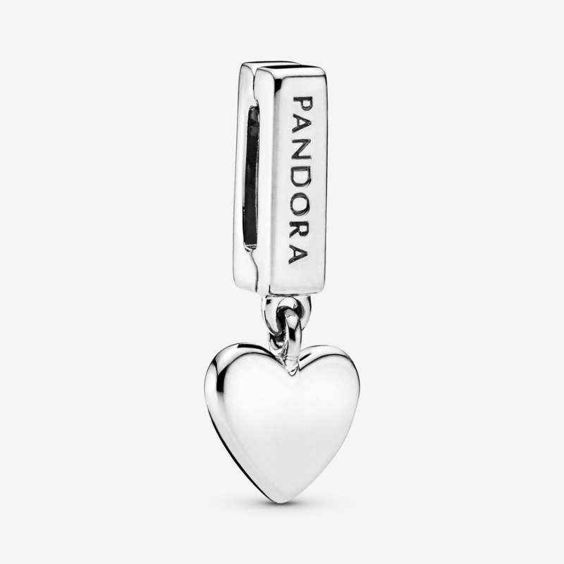 Pandora Heart Dangle Clip Klammern Silber | 8603724-HU