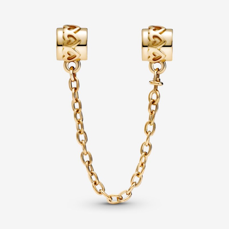 Pandora Hearts Sicherheits Safety Chains Gold | 7140259-LR