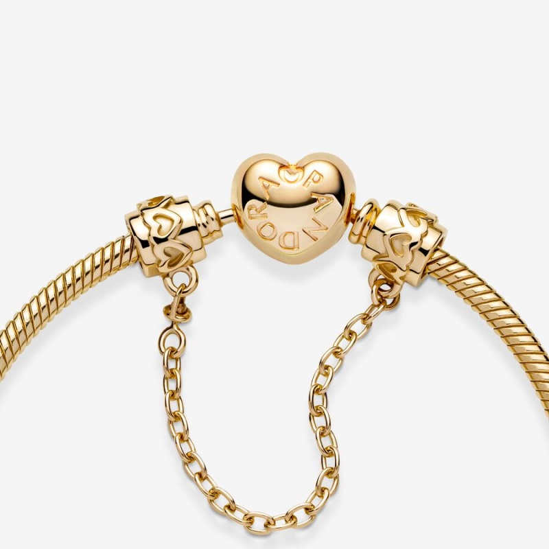 Pandora Hearts Sicherheits Safety Chains Gold | 7140259-LR