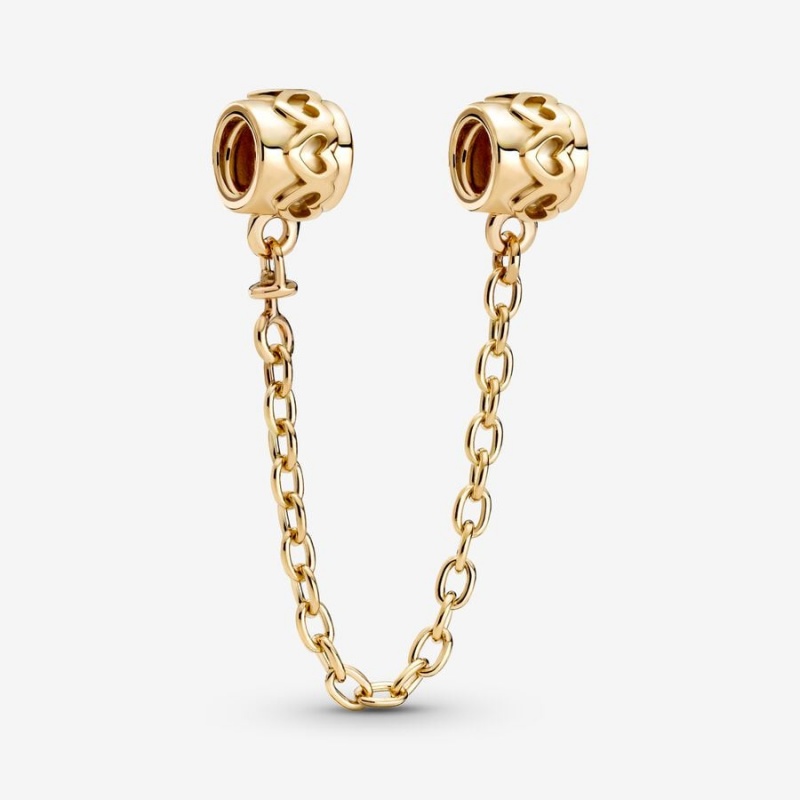Pandora Hearts Sicherheits Safety Chains Gold | 7140259-LR