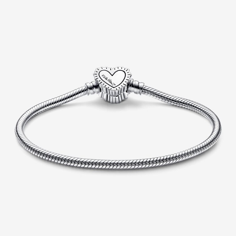 Pandora Keith Haring x Moments Radiant Heart Snake Kette Silber | 3041685-HF