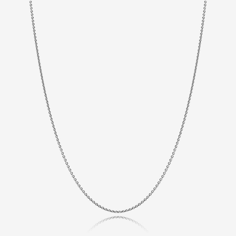 Pandora Klassische Cable Halsketten Silber | 4960173-JX