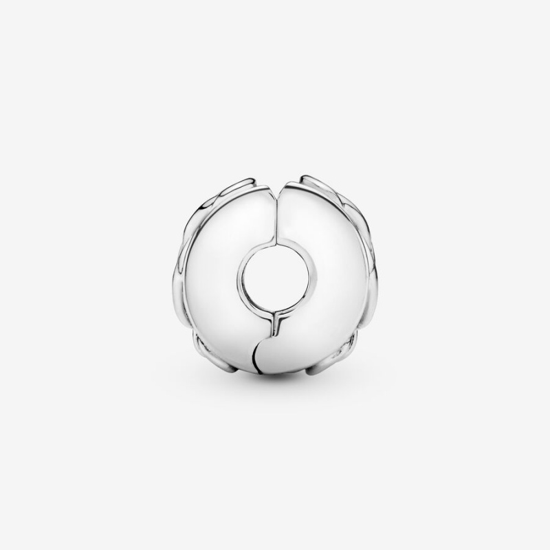 Pandora Knotted Hearts Clip Klammern Silber | 8375624-QY