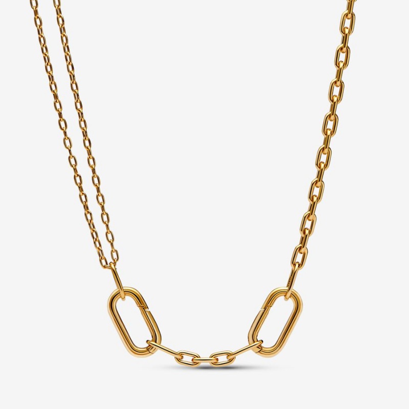 Pandora ME Double Link Halsketten Gold | 6412780-VJ