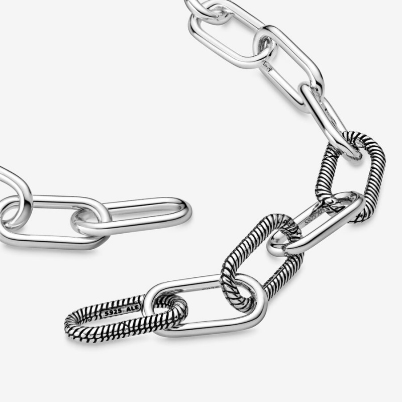 Pandora ME Link Halsketten Silber | ICE-321658