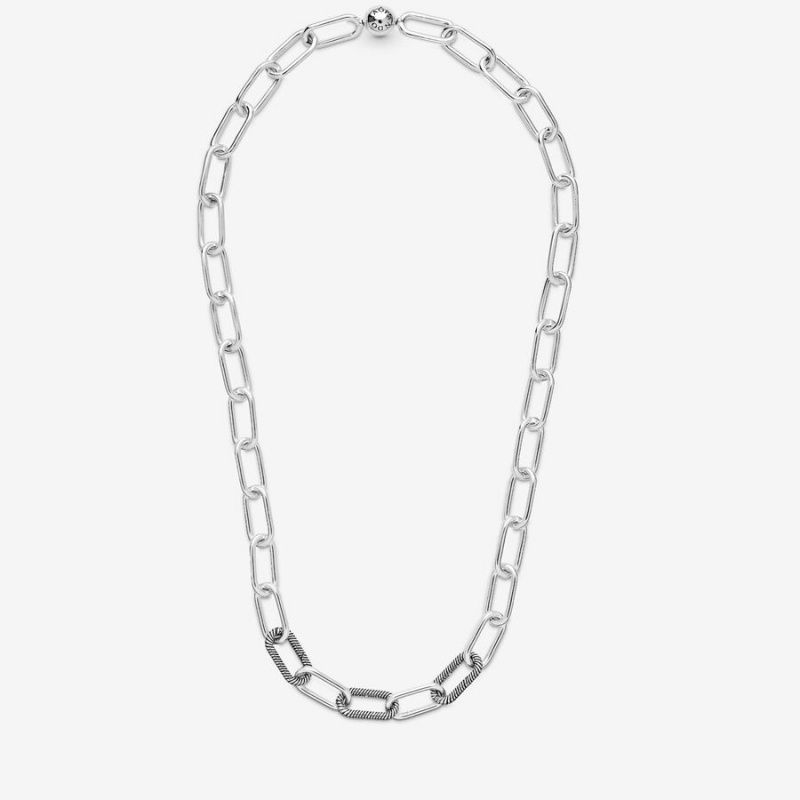 Pandora ME Link Halsketten Silber | ICE-321658