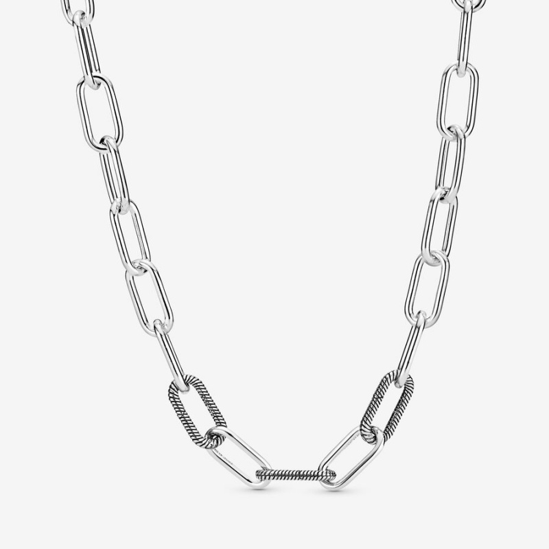 Pandora ME Link Halsketten Silber | ICE-321658