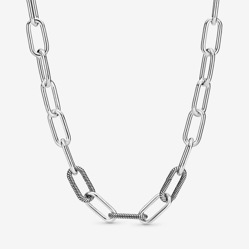 Pandora ME Link Halsketten Silber | ICE-321658