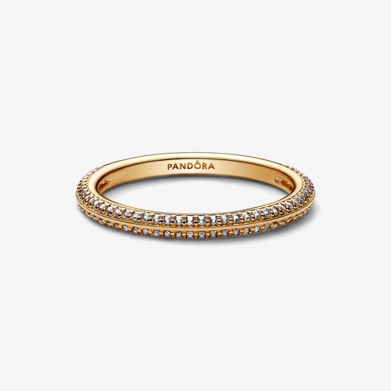 Pandora ME Pavé Band Gold | SUH-189234