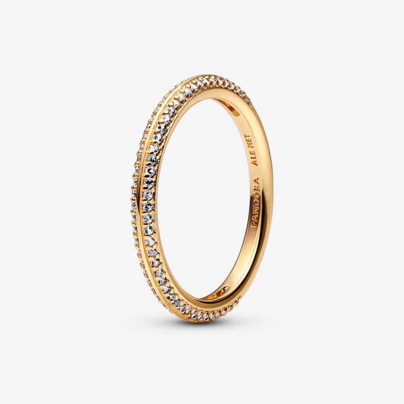 Pandora ME Pavé Band Gold | SUH-189234