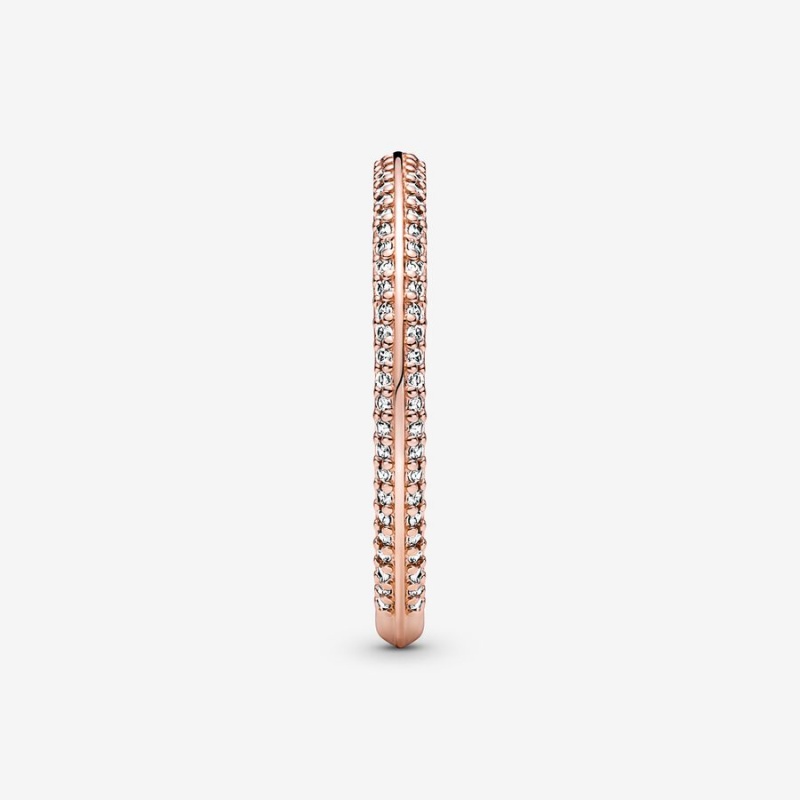 Pandora ME Pavé Band Rosa Gold | ZAB-028946