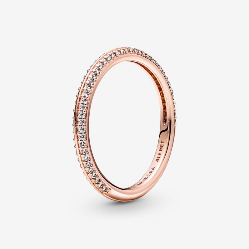Pandora ME Pavé Band Rosa Gold | ZAB-028946