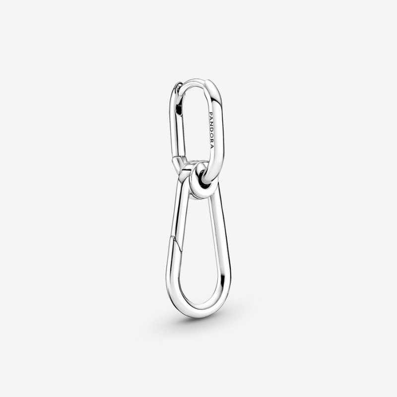 Pandora ME Single Hoop Link Earring Creolen Silber | 0476293-TO