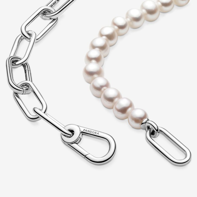 Pandora ME Treated Freshwater Cultured Pearl Halsketten Silber | 9847520-FA