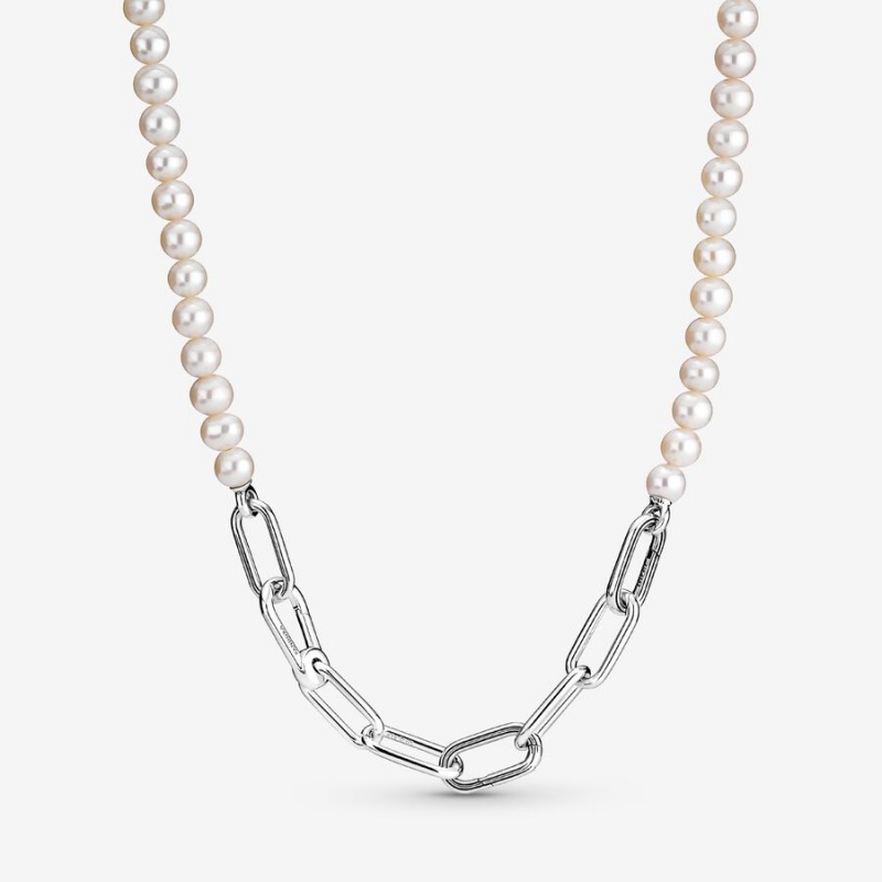 Pandora ME Treated Freshwater Cultured Pearl Halsketten Silber | 9847520-FA