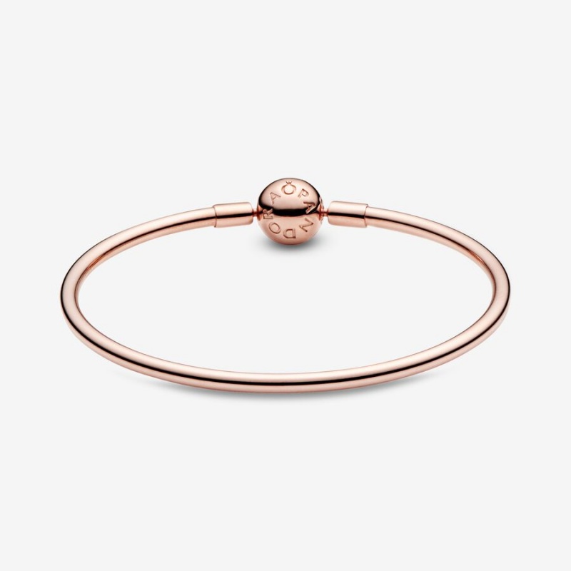 Pandora Moments Bangle Charm Holders Rosa Gold | 6178254-HV