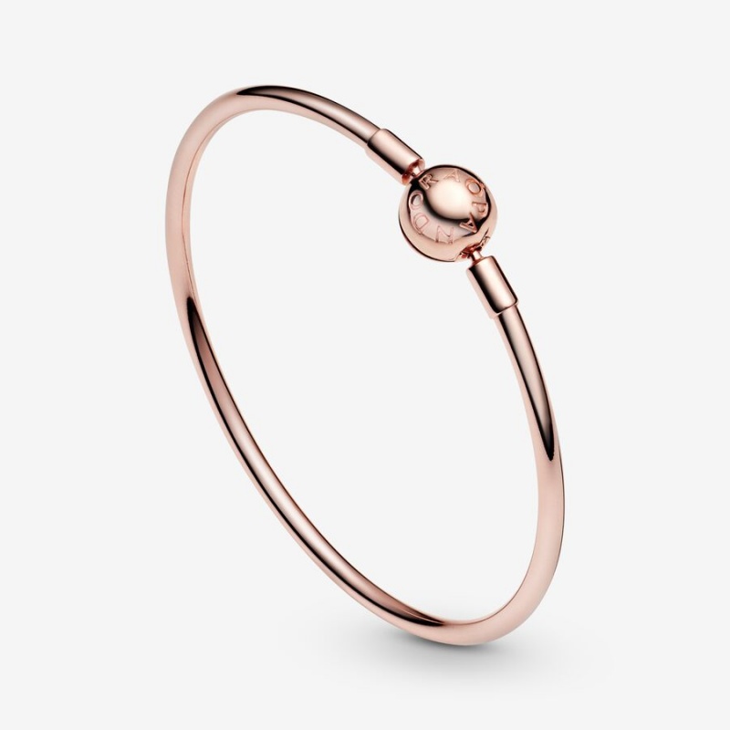 Pandora Moments Bangle Charm Holders Rosa Gold | 6178254-HV