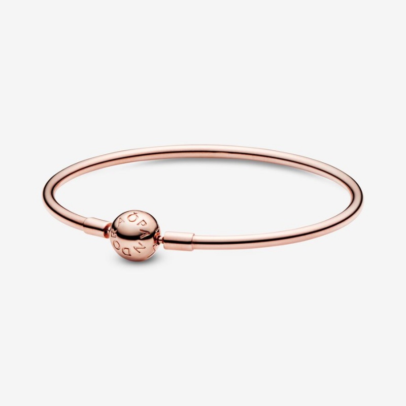 Pandora Moments Bangle Charm Holders Rosa Gold | 6178254-HV