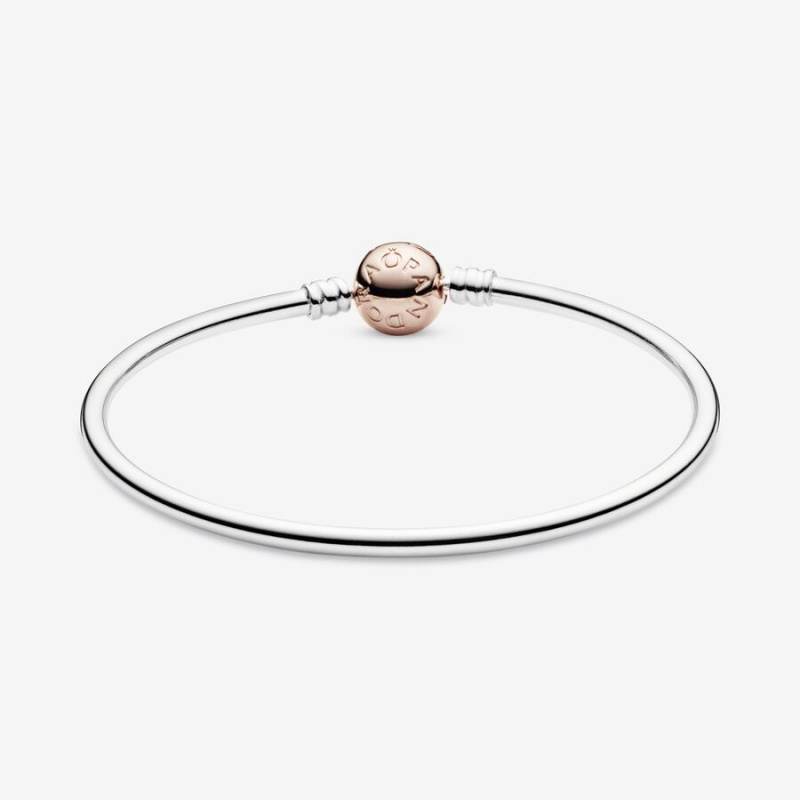 Pandora Moments Bangle Charm Holders Two-tone | 6045821-BK