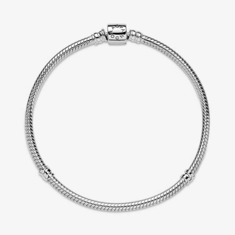 Pandora Moments Barrel Clasp Snake Charm Silber | 4819657-AI