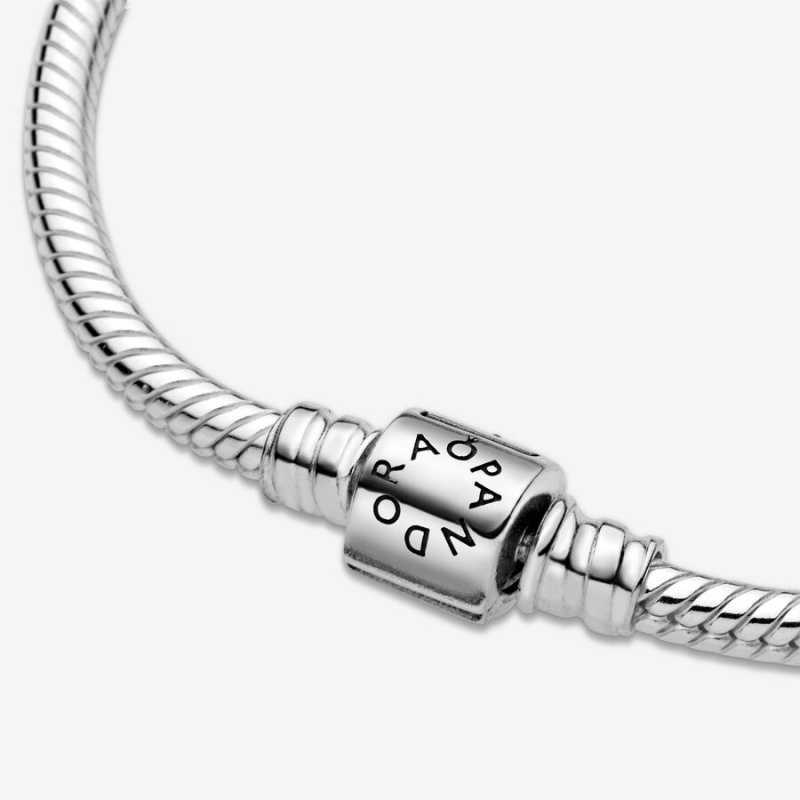 Pandora Moments Barrel Clasp Snake Charm Silber | 4819657-AI