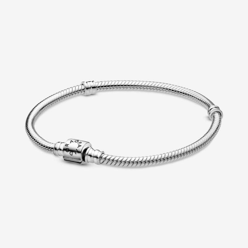 Pandora Moments Barrel Clasp Snake Charm Silber | 4819657-AI