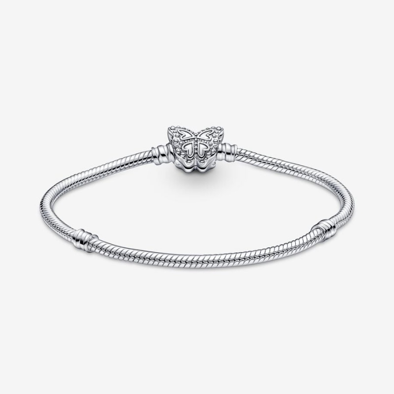 Pandora Moments Butterfly Clasp Snake Charm Silber | 9732805-OW