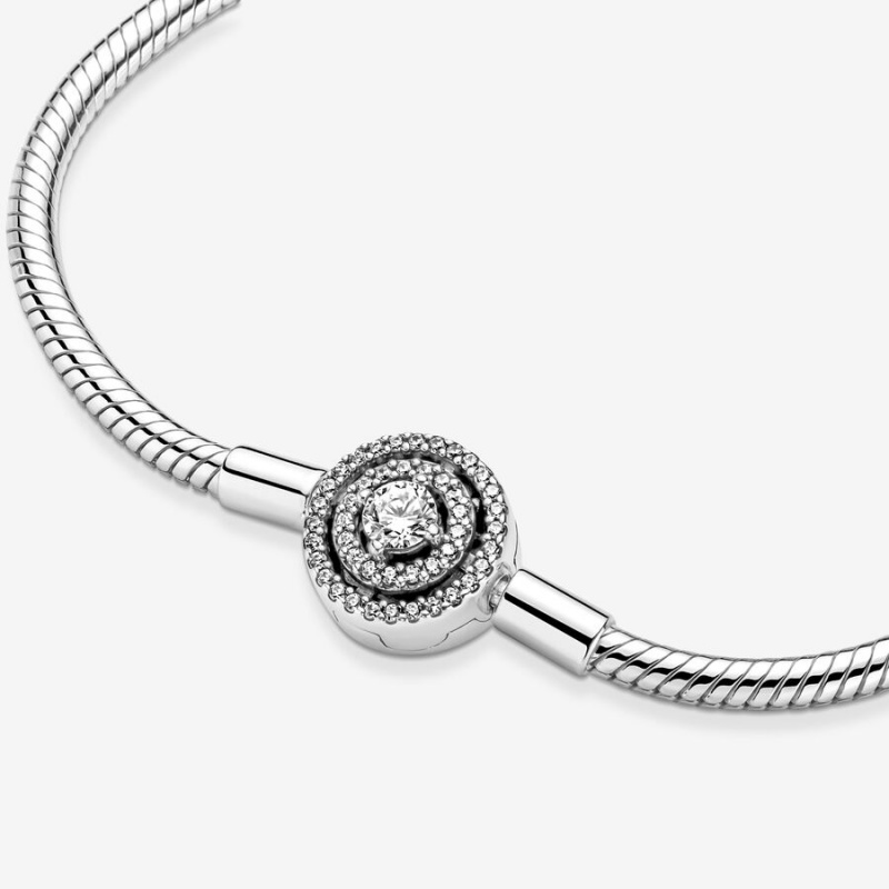 Pandora Moments Halo Snake Charm Silber | 8754036-EB