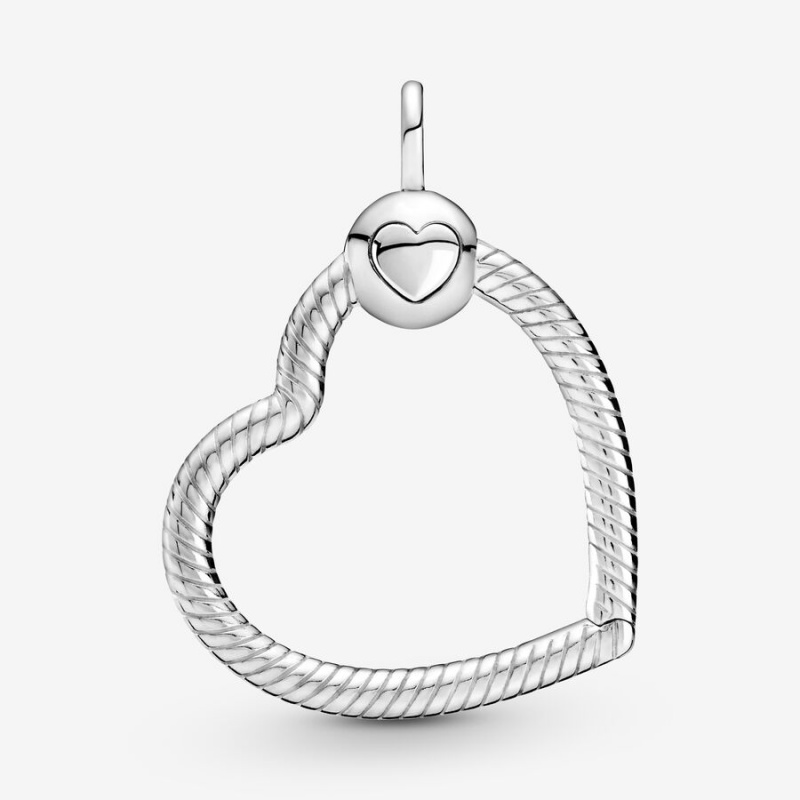 Pandora Moments Heart Charm Holders Silber | 6051324-PF