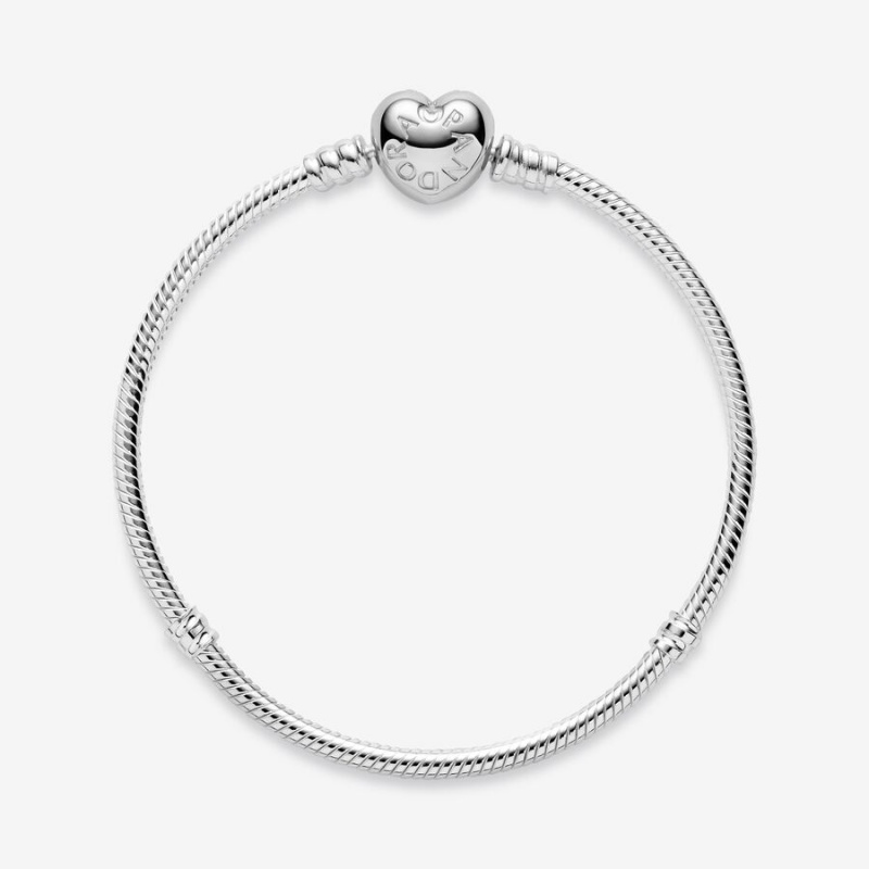 Pandora Moments Heart Clasp Snake Charm Silber | 6359148-RM