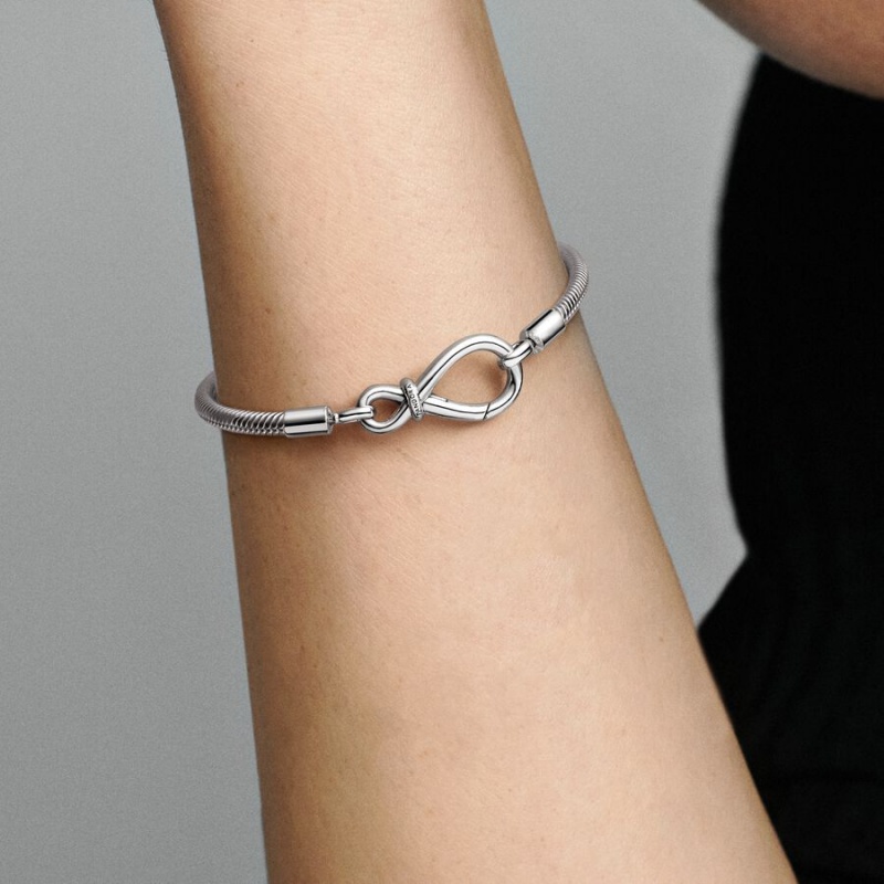 Pandora Moments Infinity Knot Snake Charm Silber | 1869042-BQ