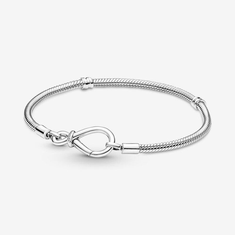 Pandora Moments Infinity Knot Snake Charm Holders Silber | 1876509-WJ
