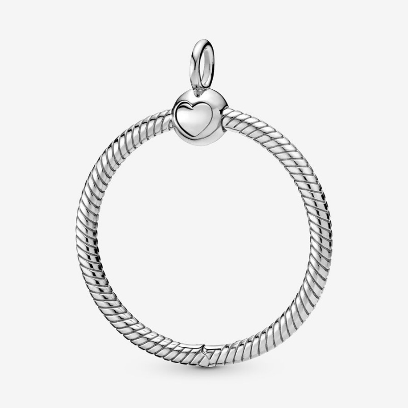 Pandora Moments Medium O Charm Holders Silber | 9218753-OZ