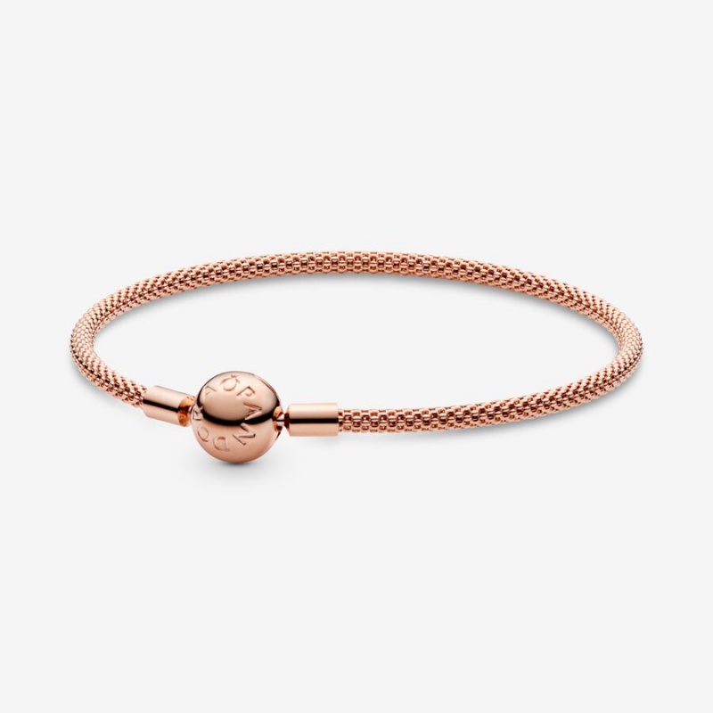 Pandora Moments Mesh Charm Rosa Gold | 1937046-RS
