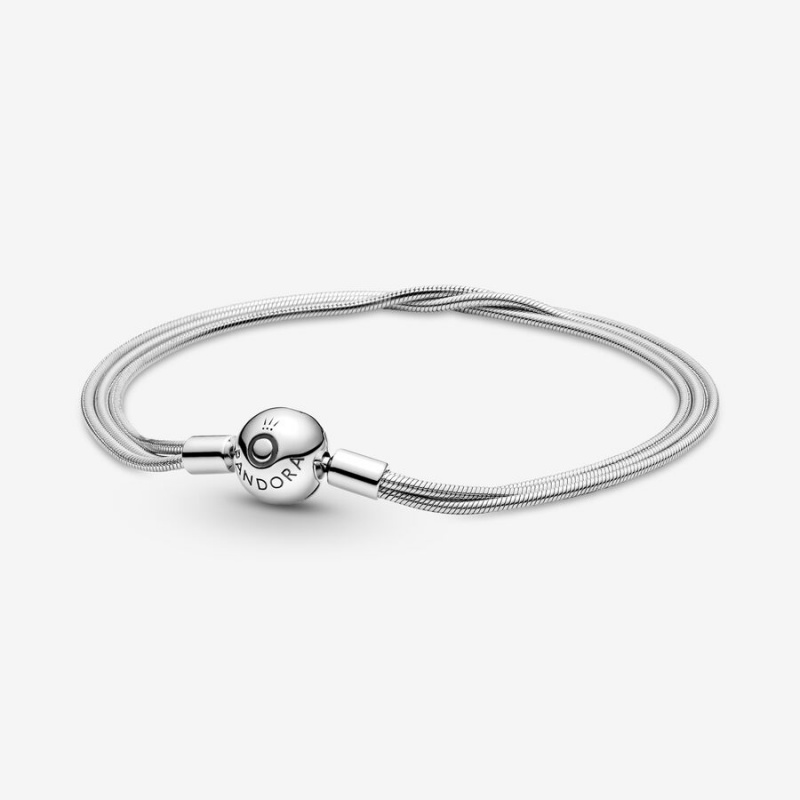 Pandora Moments Multi Snake Charm Holders Silber | 1974026-LR
