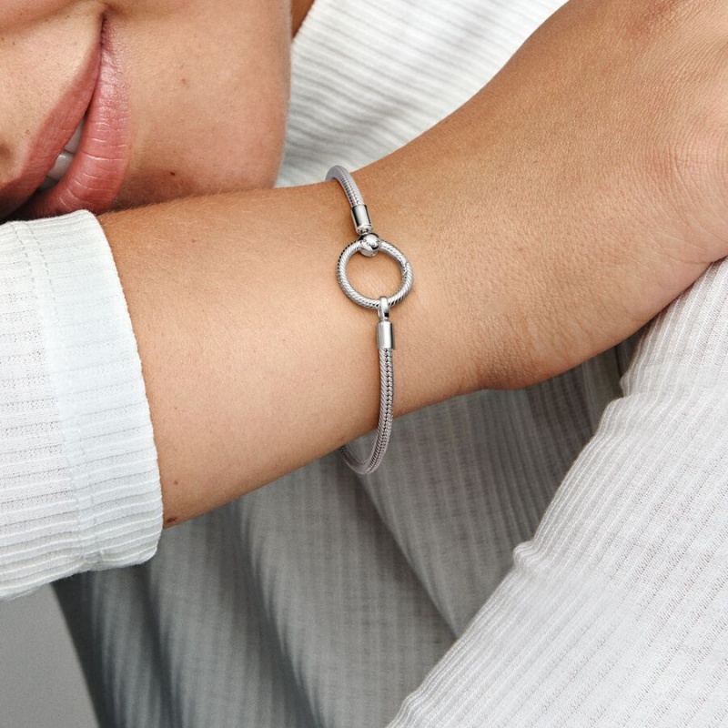 Pandora Moments O Closure Snake Charm Silber | 1204738-UW