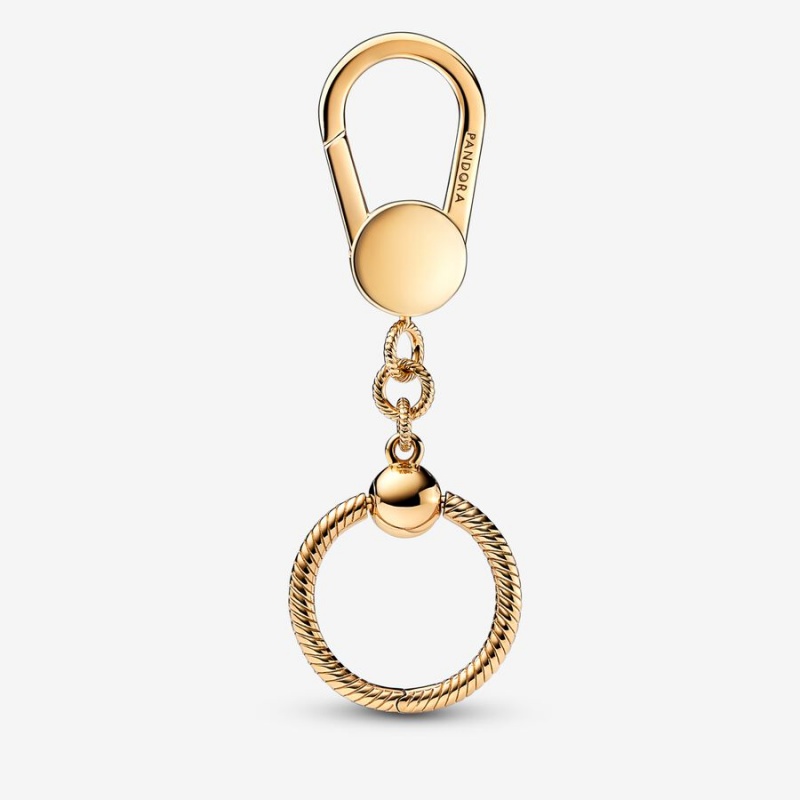 Pandora Moments Small Bag Charm Holders Gold | 1430875-PF