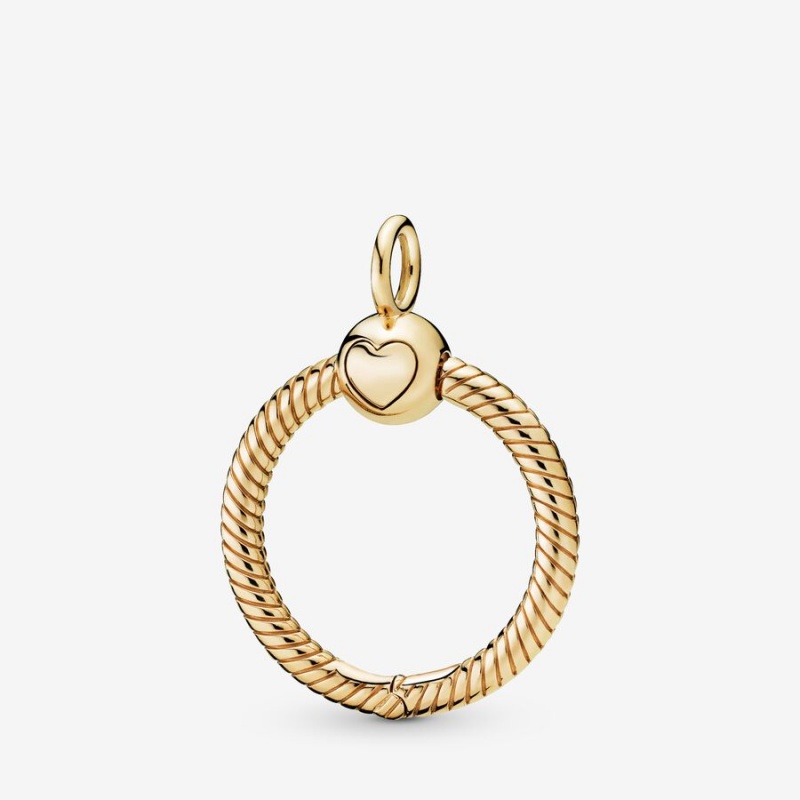 Pandora Moments Small O Charm Holders Gold | 8067952-UV