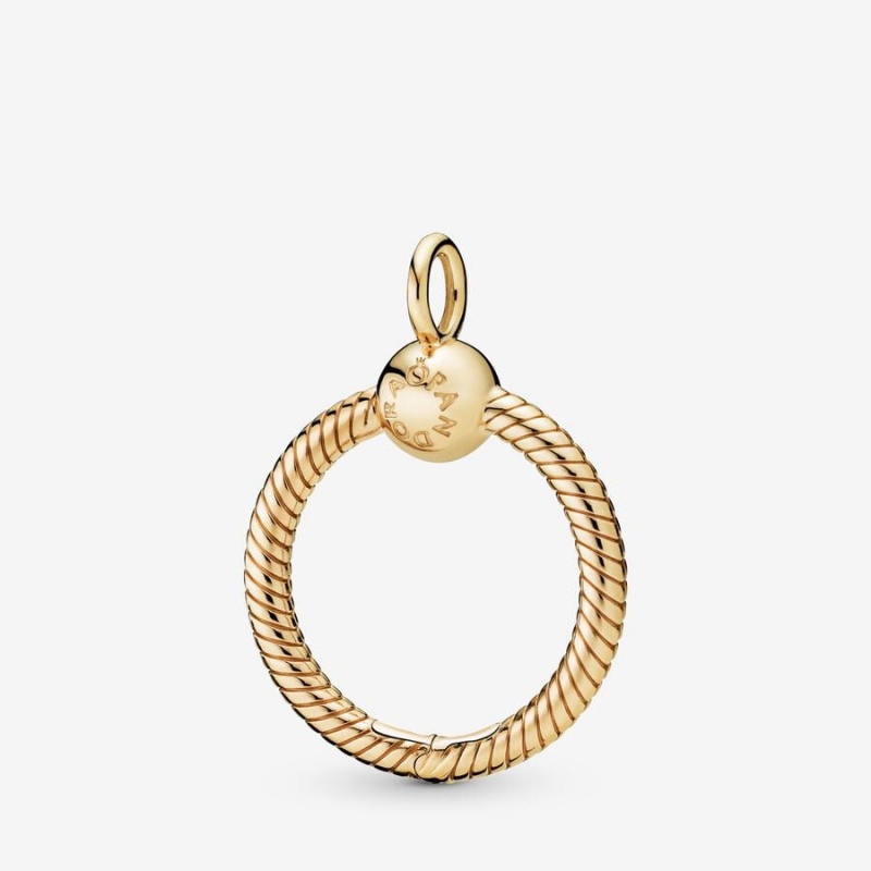 Pandora Moments Small O Charm Holders Gold | 8067952-UV