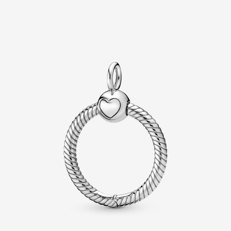 Pandora Moments Small O Charm Holders Silber | 2934078-HY