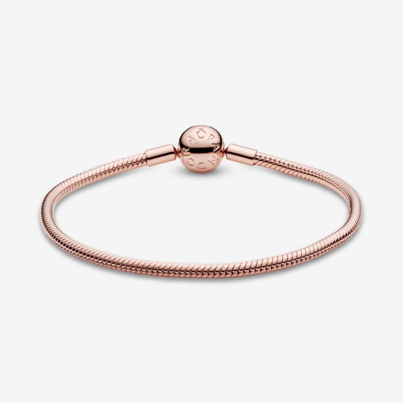 Pandora Moments Snake Charm Holders Rosa Gold | 9583147-OZ