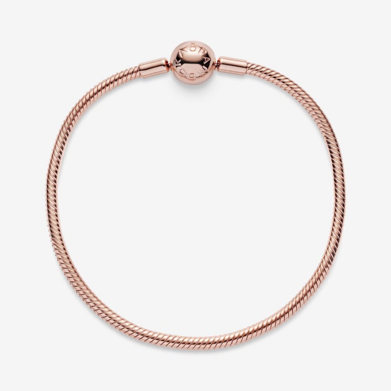 Pandora Moments Snake Charm Holders Rosa Gold | 9583147-OZ