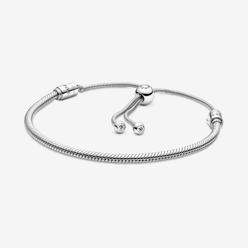 Pandora Moments Snake Slider Charm Holders Silber | 6371859-AZ