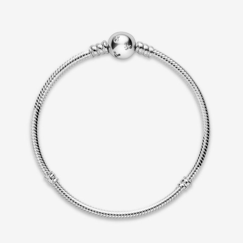 Pandora Moments Sparkling Mickey Mouse & Snake Charm Disney Bracelets | 4615837-GZ