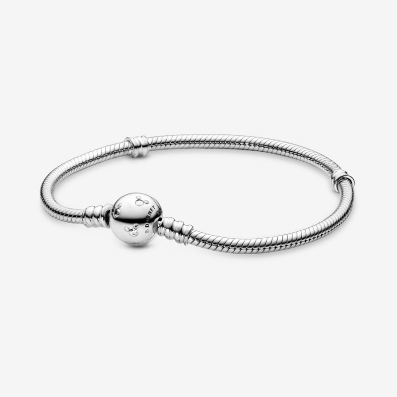 Pandora Moments Sparkling Mickey Mouse & Snake Charm Disney Bracelets | 4615837-GZ
