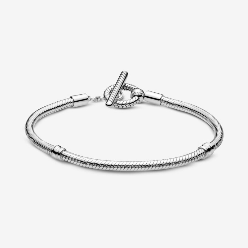 Pandora Moments T-Bar Snake Charm Silber | 9568327-SX