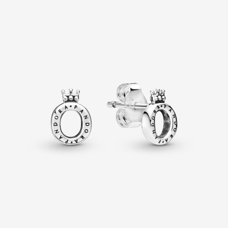 Pandora Polished Crown Os Ohrstecker Silber | 6832917-PT